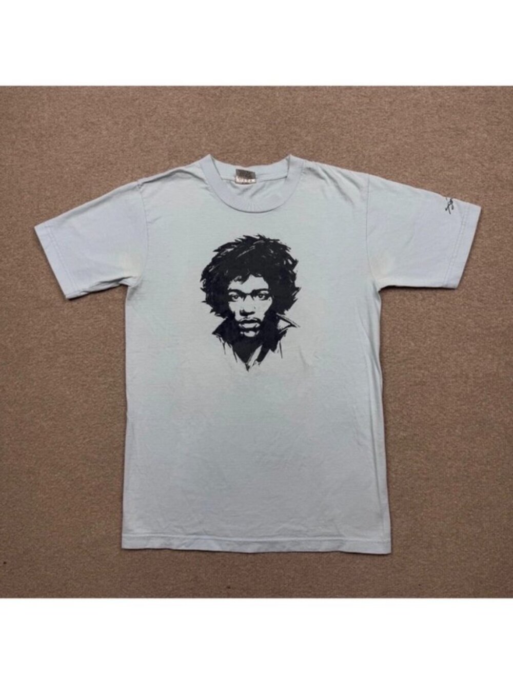 Vintage Cygnus Jimi Hendrix Men Shirt Blue Small Blue Short Sleeve Casual Y2K